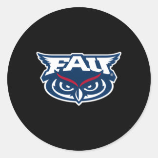 Florida Atlantic Owls Links Runder Aufkleber