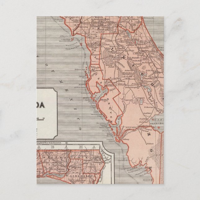 Florida Atlas Karte (Vorderseite)