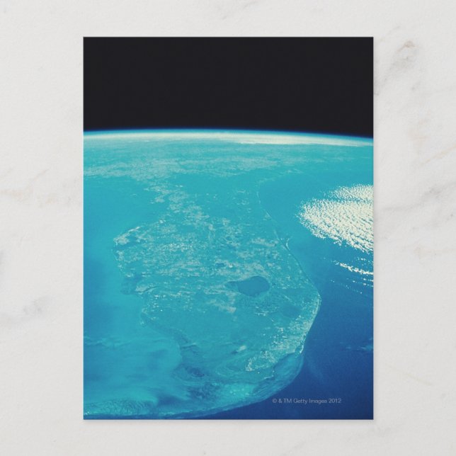 Florida aus dem Weltraum Postkarte (Vorderseite)