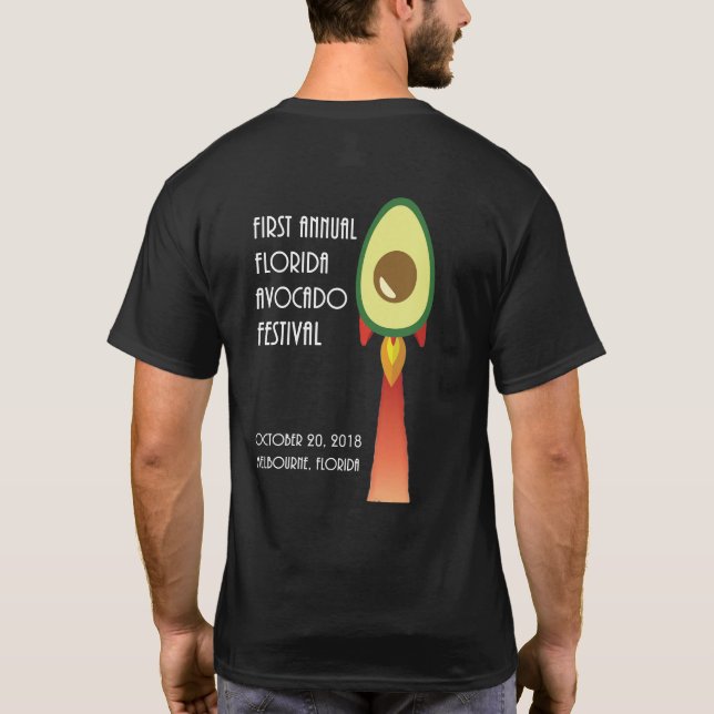 Florida Avocado Poster Tee Shirt (Rückseite)