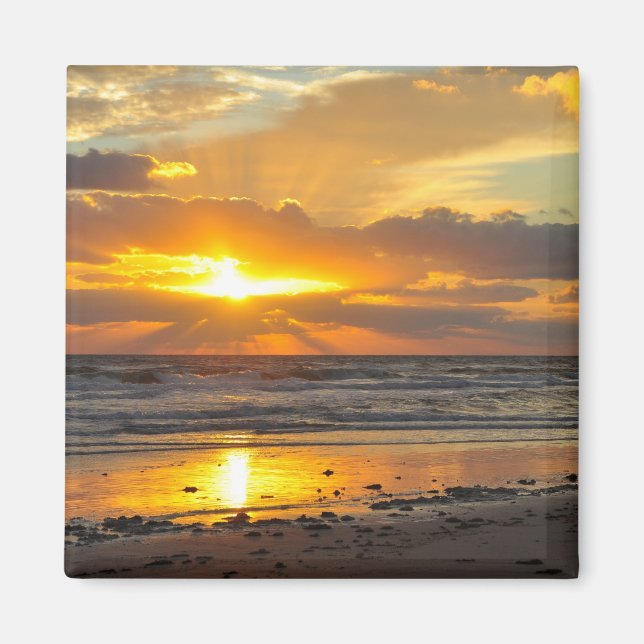 Florida Beach Landschaftlich Sunrise Magnet (Vorne)