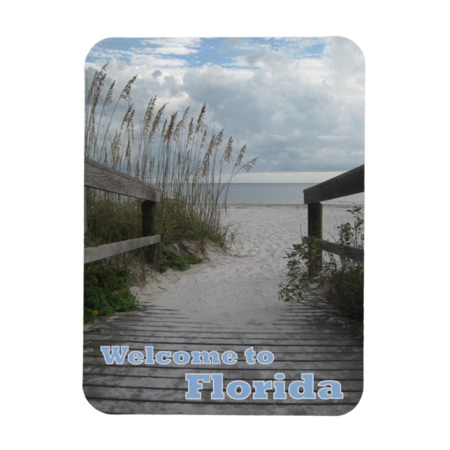 Florida Beach Path Magnet (Vertikal)