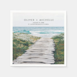 Florida Beach Personalisiert Wedding Napkins Serviette