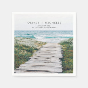 Florida Beach Personalisiert Wedding Napkins Serviette