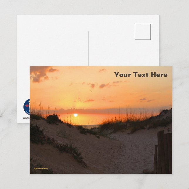 Florida Beach Sunset Postkarte (Vorne/Hinten)