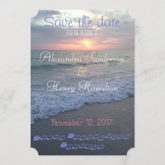 Florida Beach Sunset Save the Date
