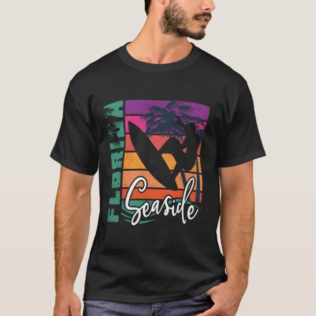 Florida Beach Surfing Urlaub T-Shirt (Vorderseite)