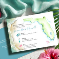 Florida Beach Wedding Empfang Illustriert