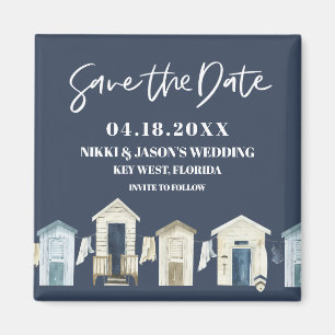 Florida Beach Wedding Save the Date Magnete