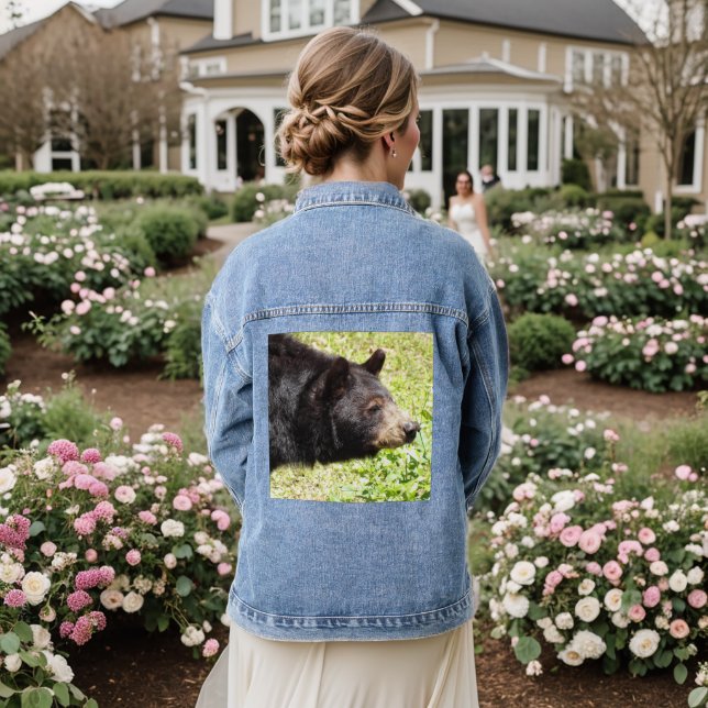 FLORIDA BLACK BEAR Denim Jacket Jeansjacke (Hochzeit Rückseite)