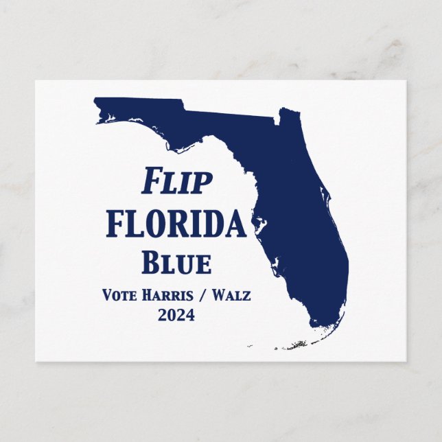 Florida Blue im Jahr 2024 gedreht Postkarte (Vorderseite)