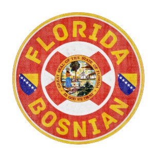 Florida Bosnian American Cutting Board Schneidebrett
