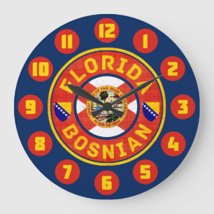 Florida-Bosnisch-Amerikanische Wall-Uhr Große Wanduhr