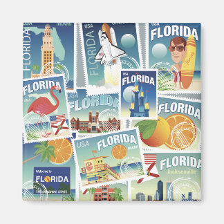 Florida-Briefmarke Magnet