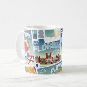 Florida-Briefmarken Kaffeetasse