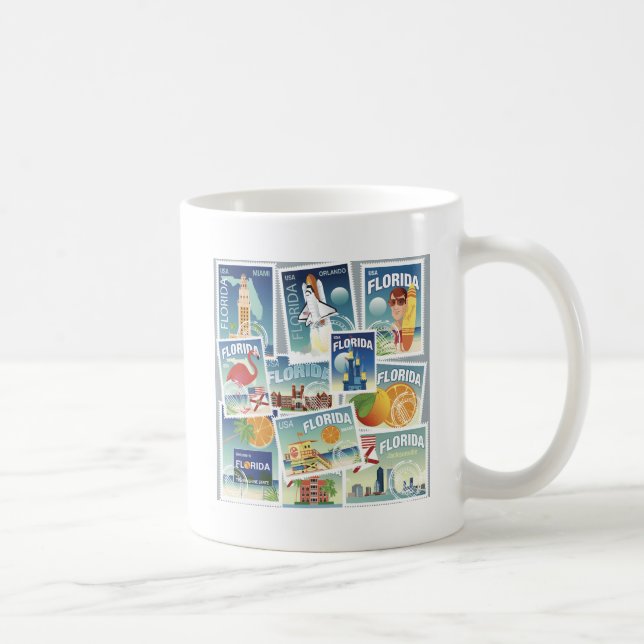 Florida-Briefmarken Kaffeetasse (Rechts)