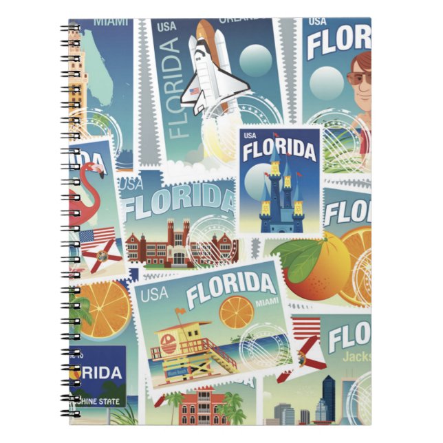 Florida-Briefmarken Notizblock (Vorderseite)