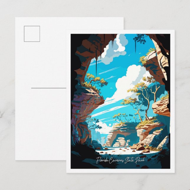 Florida Caverns Kunst, Dichtung und Musik Postkarte (Vorne/Hinten)