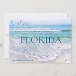 FLORIDA CHRISTMAS CARD | BEACH THEMED HOLIDAY CARD FEIERTAGSKARTE