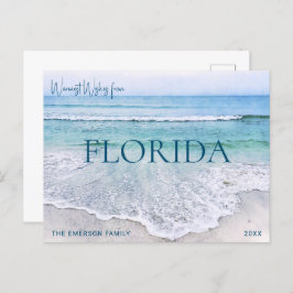 FLORIDA CHRISTMAS CARD | BEACH THEMED POSTCARD FEIERTAGSPOSTKARTE