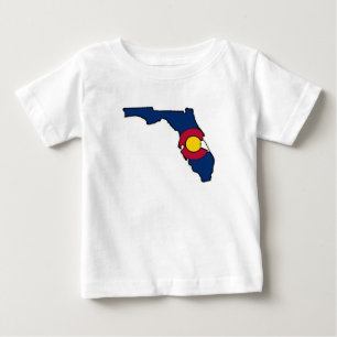 Florida Colorado Fahnenbaby-Shirt Baby T-shirt