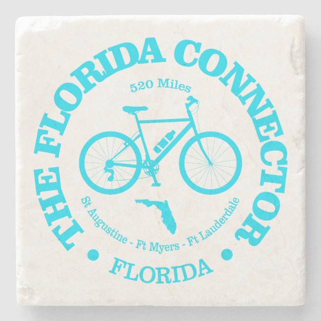 Florida Connector Trail (Radfahren) Steinuntersetzer (Vorderseite)