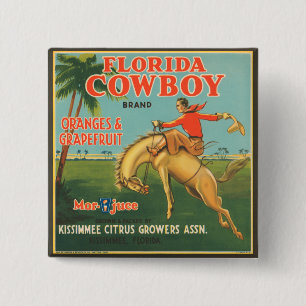 Florida Cowboy Button