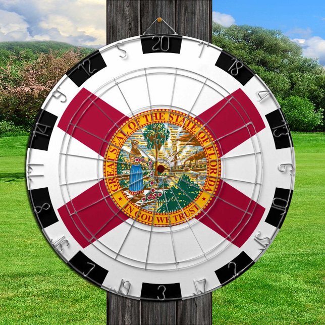 Florida Dartboard USA & Florida Flag / Spielbrett Dartscheibe (Von Creator hochgeladen)