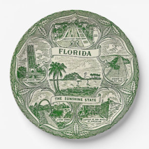 Florida, der Sonnenschein-Staat Pappteller