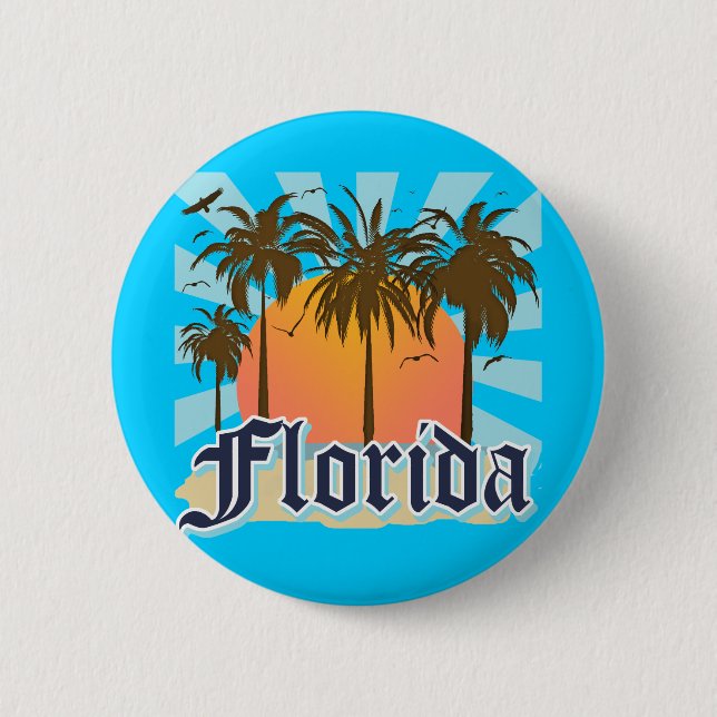Florida der Sonnenschein-Staat USA Button (Vorderseite)