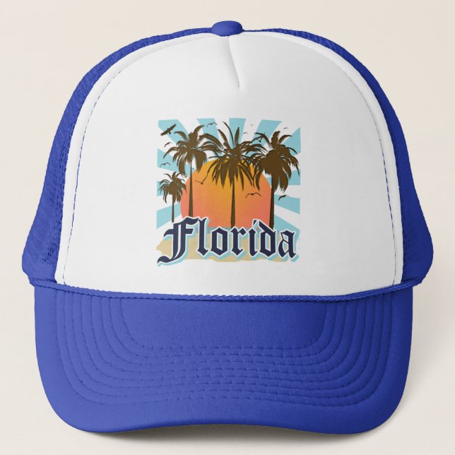 Florida der Sonnenschein-Staat USA Truckerkappe (Vorderseite)
