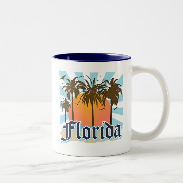 Florida der Sonnenschein-Staat USA Zweifarbige Tasse (Rechts)