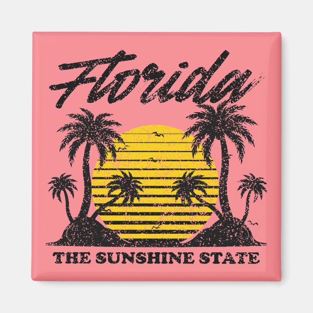 Florida Der Sunshine-Staat Magnet (Vorne)