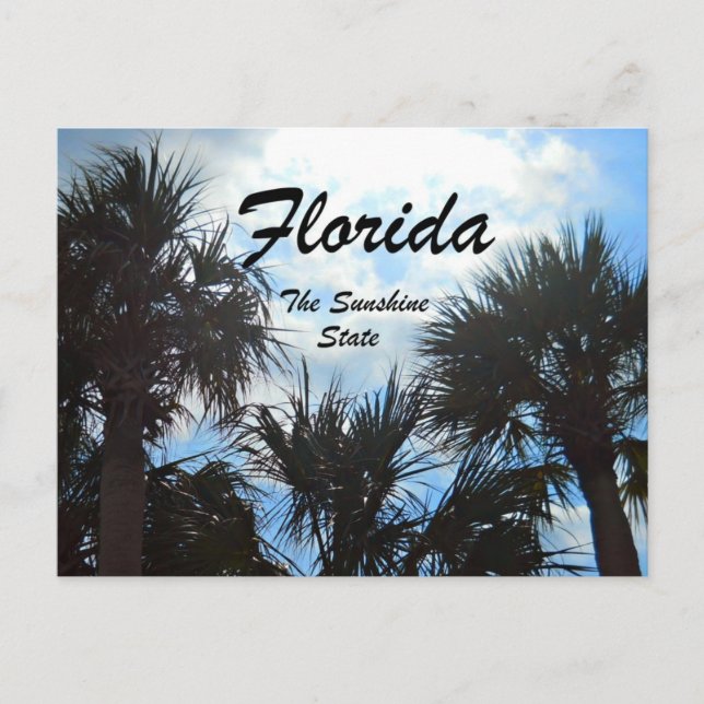 Florida, der Sunshine-Staat Postkarte (Vorderseite)