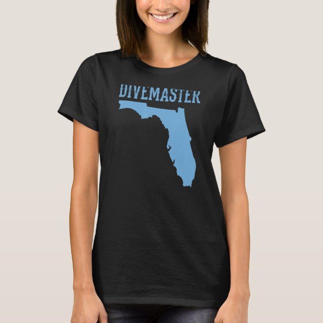 Florida Divemaster Scuba Diving Instructor Dive Fl T-Shirt (Vorderseite)