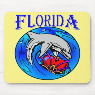 Florida Dolphin & Herz #USAPatriotGraphics © Mousepad