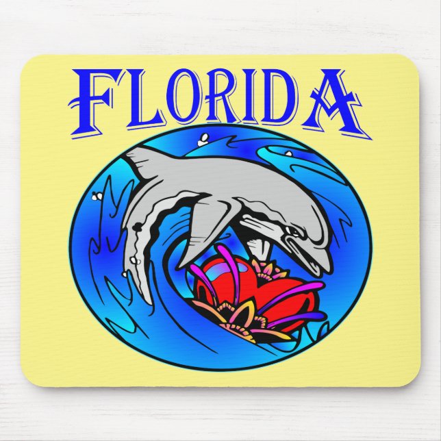 Florida Dolphin & Herz #USAPatriotGraphics © Mousepad (Vorne)