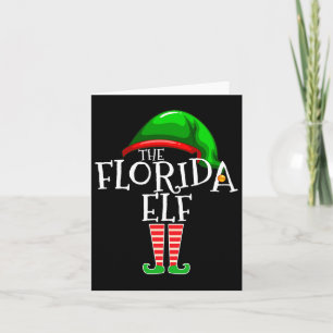 Florida Elf Group Matching Familienweihnachtsgesch Karte