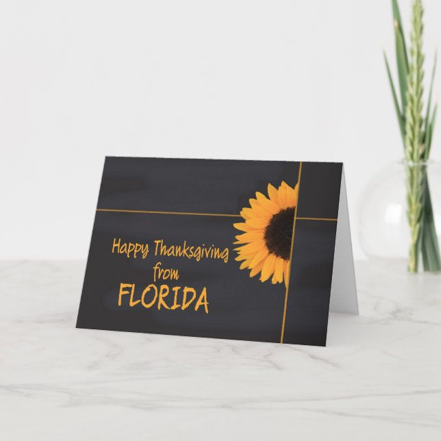 Florida Erntedank Card Feiertagskarte (Vorderseite)