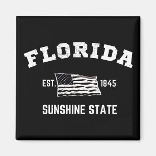 Florida Est, 1845 Sunshine Staat Magnet
