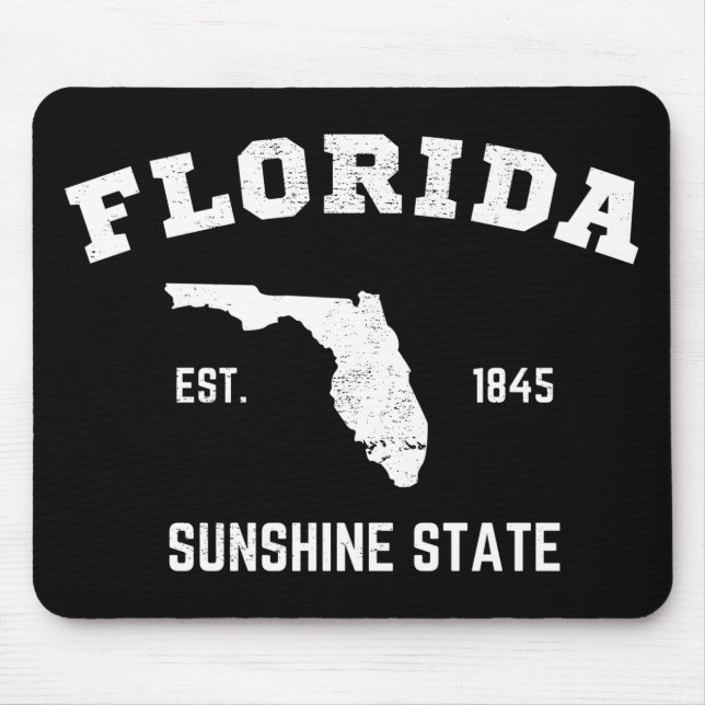 Florida Est 1845 Sunshine Staat Mousepad (Vorne)