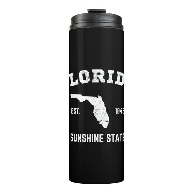 Florida Est 1845 Sunshine Staat Thermosbecher (Vorderseite)