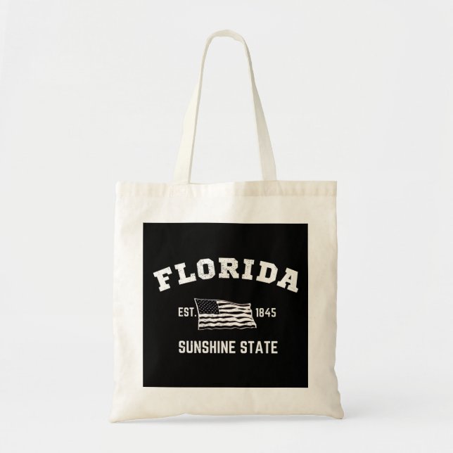 Florida Est, 1845 Sunshine Staat Tragetasche (Vorne)