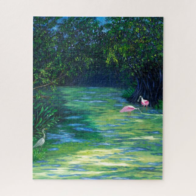 Florida Everglades Wildlife Refuge Puzzle (Vertikal)