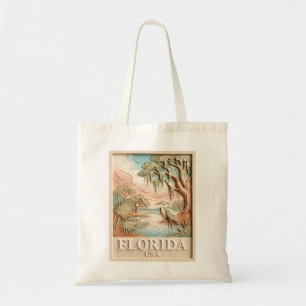 Florida-Everglades-Wildtier-Vogel-Textur-Landschaf Tragetasche