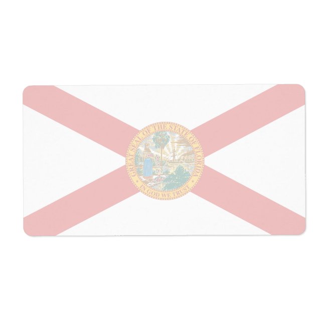 Florida Faint Flag Shipping Label (Vorne)