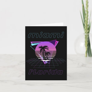 Florida Fl Citrus Staat Summer Miami Vibes Beach V Karte