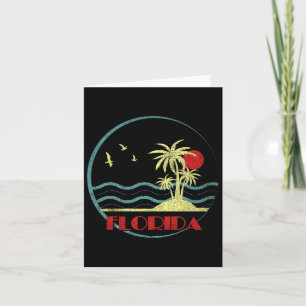 Florida Fl Citrus Staat Summer Miami Vibes Beach V Karte