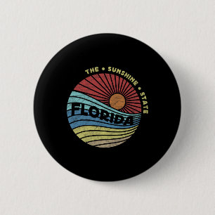 Florida Fl Summer Miami Vibes Beach Sunshine Staat Button