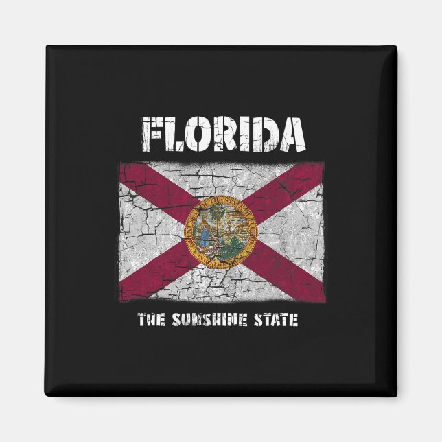 Florida Fl Summer Miami Vibes Beach Sunshine Staat Magnet (Vorne)